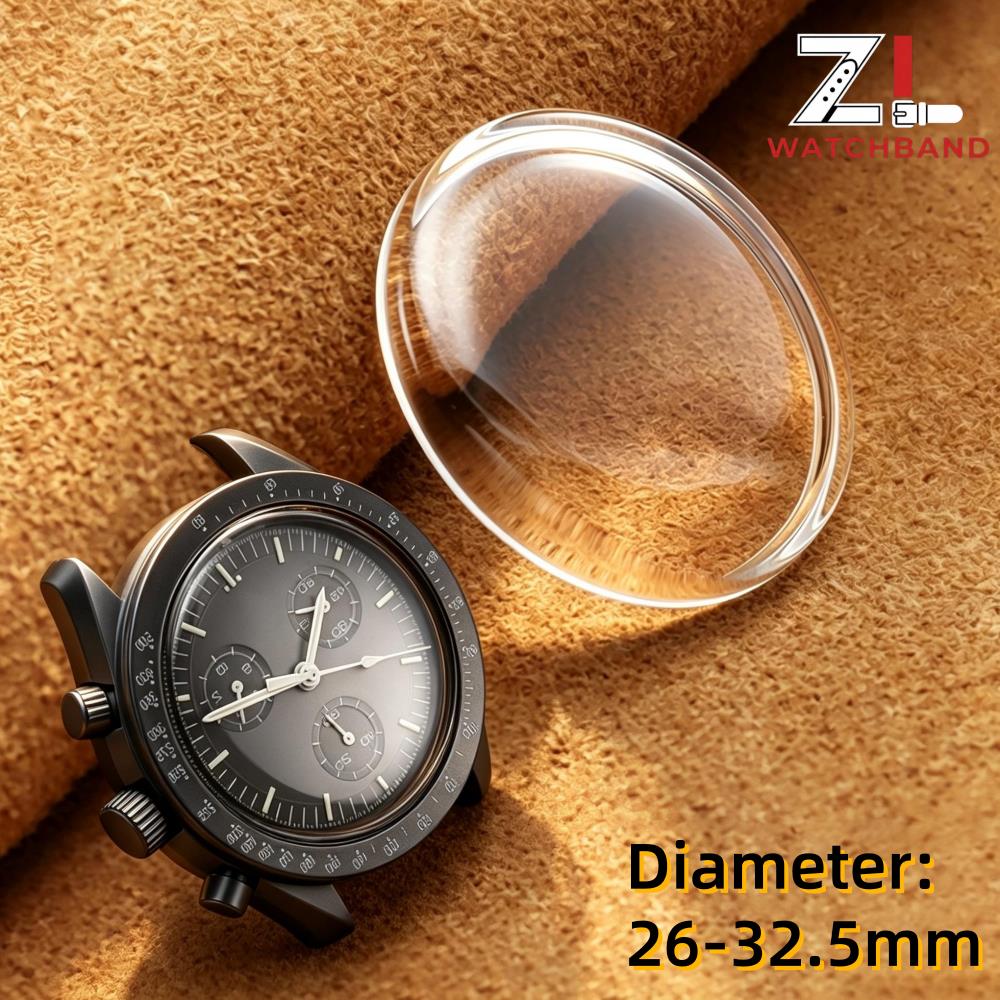 Highball Glass Set - 26mm-32,5mm Durchmesser Topfdeckelförmiges, stark gewölbtes Uhrenglas