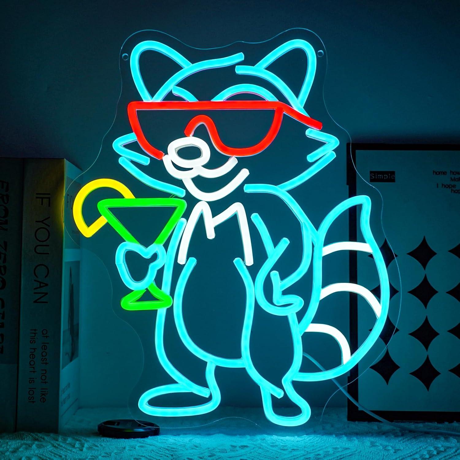 Waschbär mit Sonnenbrille Cock – Home Bar Lounge Bewertung und Preis
