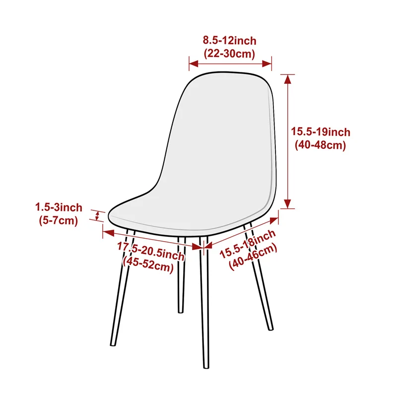 1PC Jacquard Shell Stuhl Abdec – Home Bar Lounge Bewertung und Preis