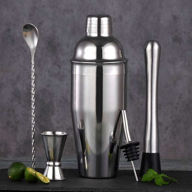 5-teiliges Edelstahl-Bar-Mixin – Boston Shaker Set Bewertung und Preis